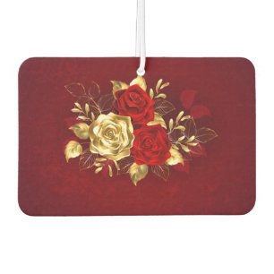 Three Jewellery Roses Car Air Freshener