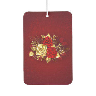 Three Jewellery Roses Car Air Freshener