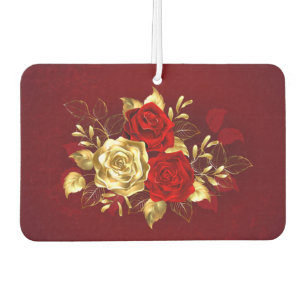 Three Jewellery Roses Car Air Freshener