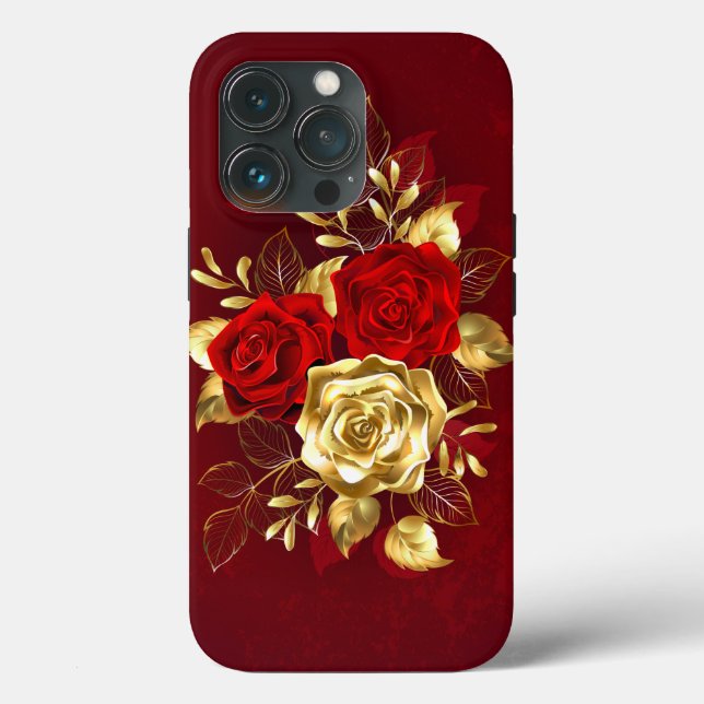 Three Jewellery Roses Case-Mate iPhone Case (Back)