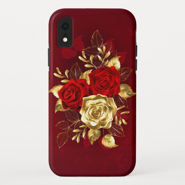 Three Jewellery Roses Case-Mate iPhone Case (Back)