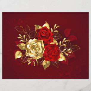 Three Jewellery Roses Custom Letterhead