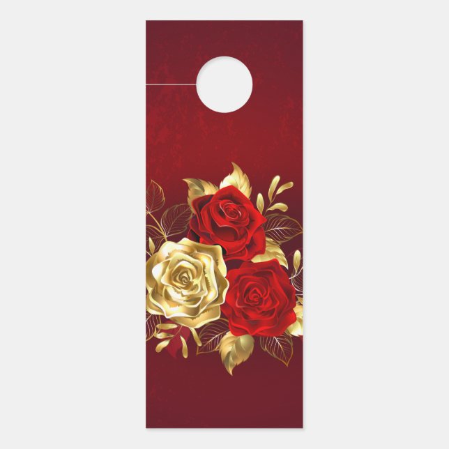 Three Jewellery Roses Door Hanger (Front)