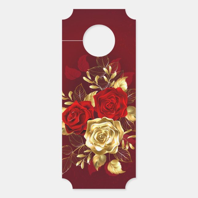 Three Jewellery Roses Door Hanger (Front)