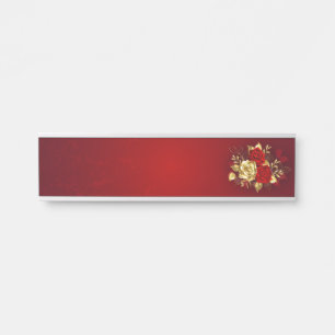 Three Jewellery Roses Door Sign