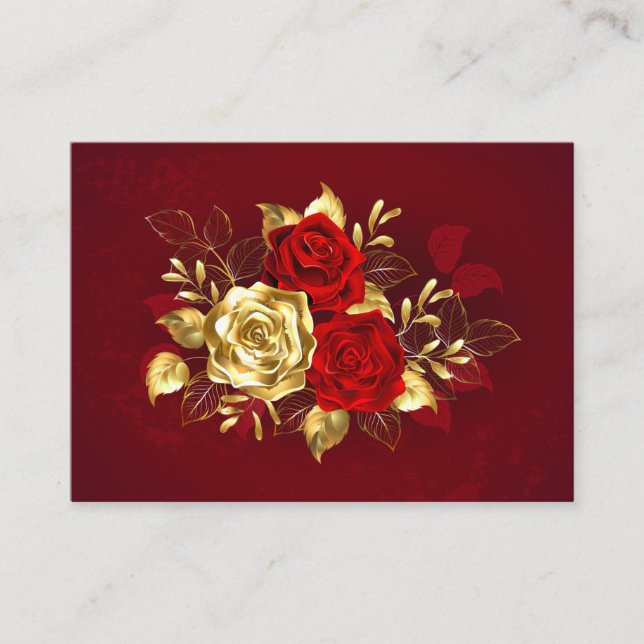 Three Jewellery Roses Enclosure Card (Front)