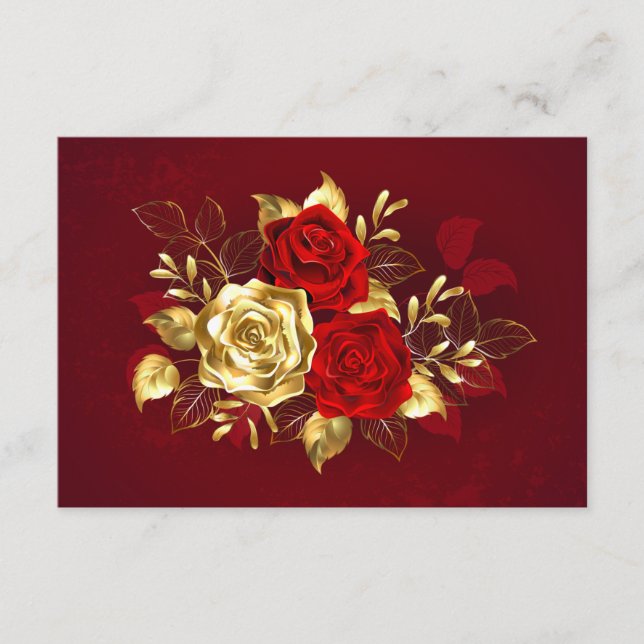 Three Jewellery Roses Enclosure Card (Front)