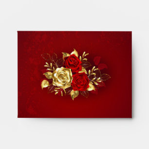 Three Jewellery Roses Envelope
