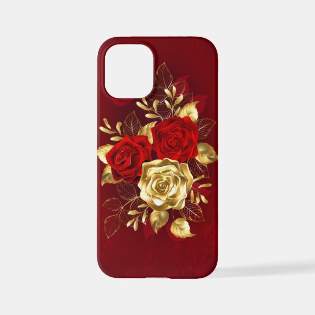Three Jewellery Roses iPhone Case (Back)