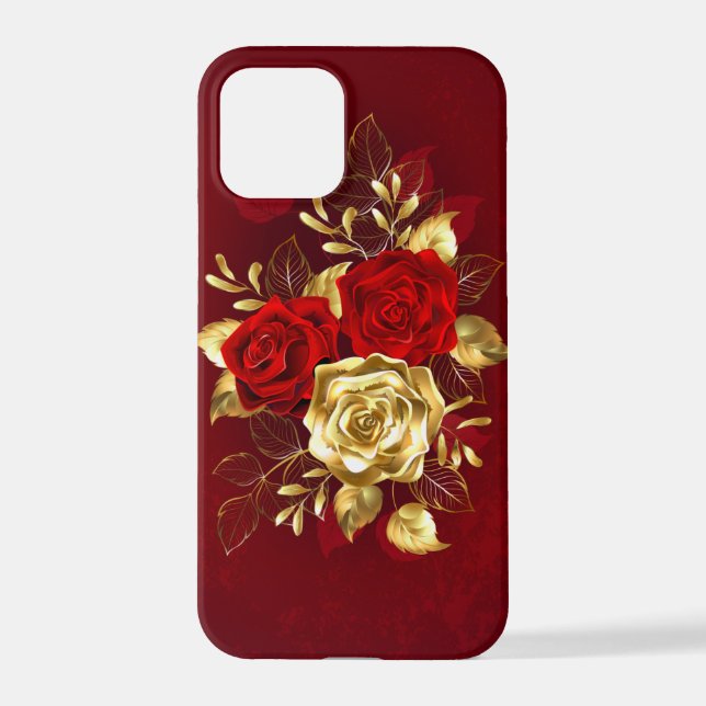 Three Jewellery Roses iPhone Case (Back)