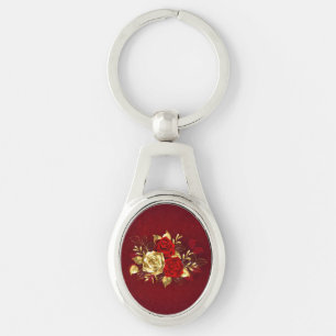 Three Jewellery Roses Key Ring