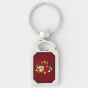 Three Jewellery Roses Key Ring
