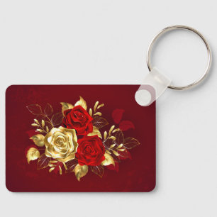 Three Jewellery Roses Key Ring