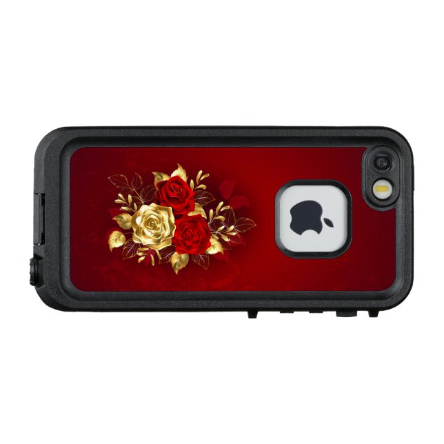 Three Jewellery Roses LifeProof iPhone Case (Back Horizontal)