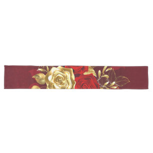 Three Jewellery Roses Long Table Runner
