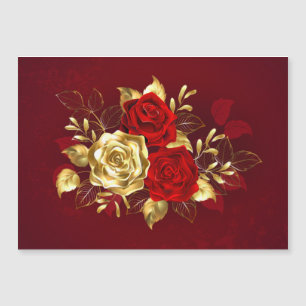 Three Jewellery Roses Magnetic Invitation