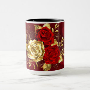 Three Jewellery Roses Mug