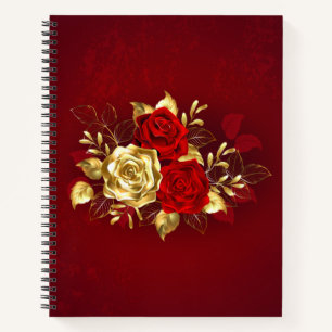 Three Jewellery Roses Notebook