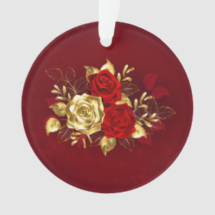 Three Jewellery Roses Ornament