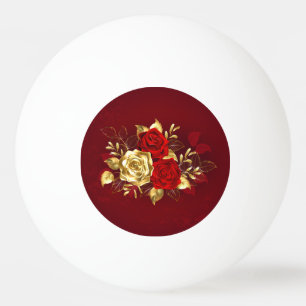 Three Jewellery Roses Ping Pong Ball