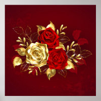 Three Jewellery Roses