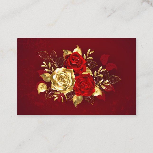 Three Jewellery Roses Referral Card (Front)