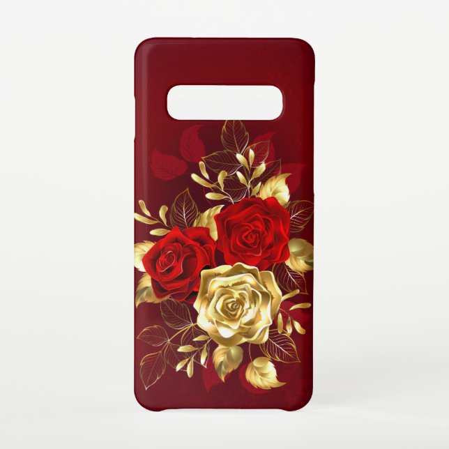 Three Jewellery Roses Samsung Galaxy Case (Back)