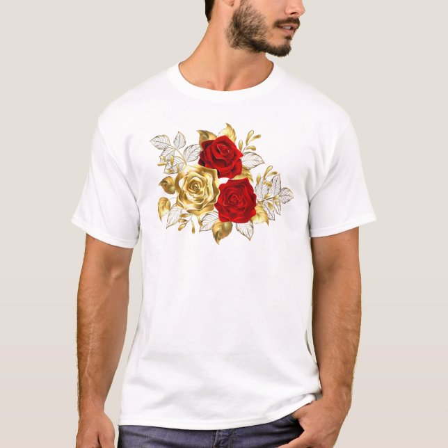 Three Jewellery Roses T-Shirt (Front)