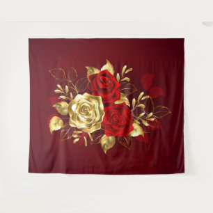 Three Jewellery Roses Tapestry