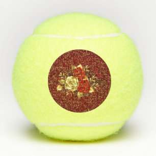 Three Jewellery Roses Tennis Balls