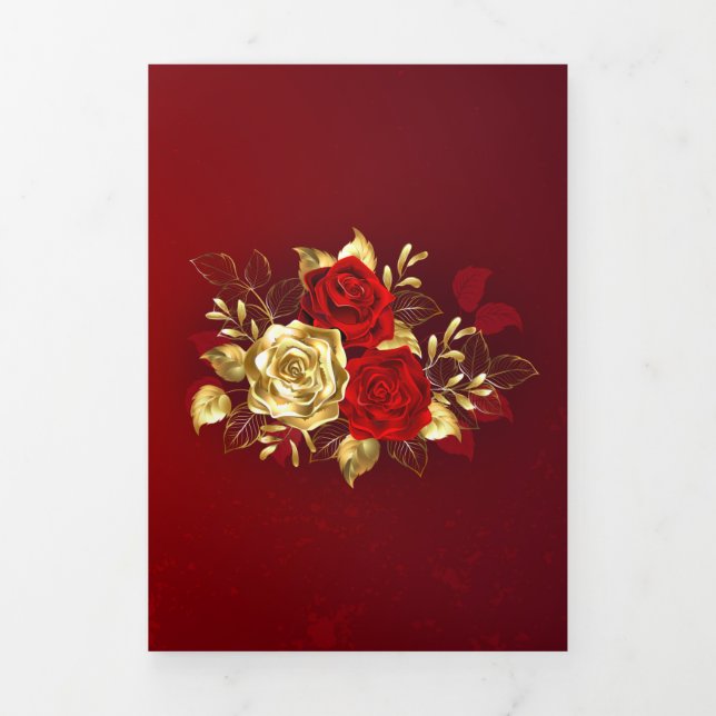 Three Jewellery Roses Tri-Fold Programme (Cover)