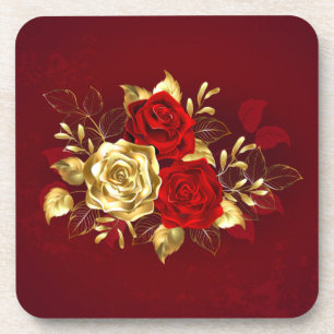 Three Jewelry Roses Coaster