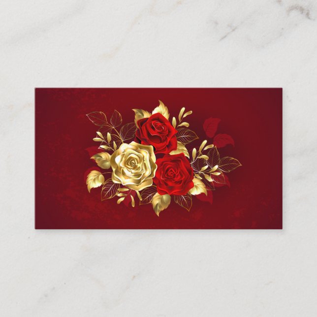 Three Jewelry Roses Enclosure Card (Front)