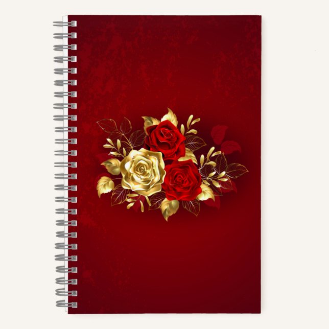 Three Jewelry Roses Notebook (Front)
