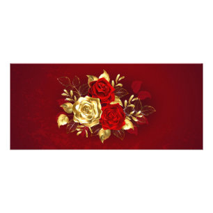 Three Jewelry Roses Rack Card