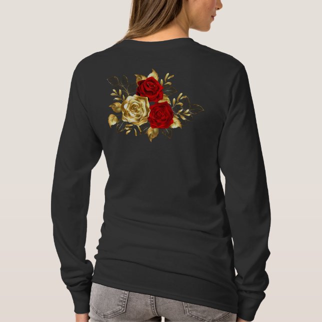 Three Jewelry Roses T-Shirt (Back)