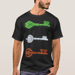 Three Keys of Ready Player One – Pixel Art Retro T-Shirt