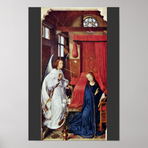 Three King Altar Left Wing: The Annunciation Poster
