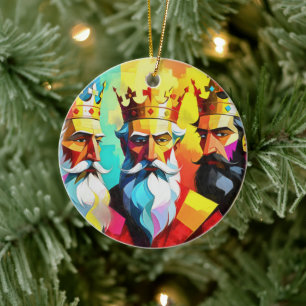 Three Kings Ceramic Tree Decoration