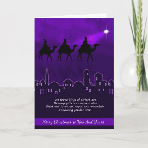 Three Kings Christmas Greeting Card