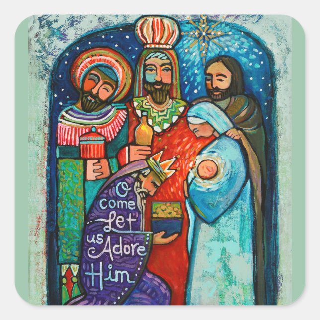 Three Kings Christmas Holiday Stickers (Front)