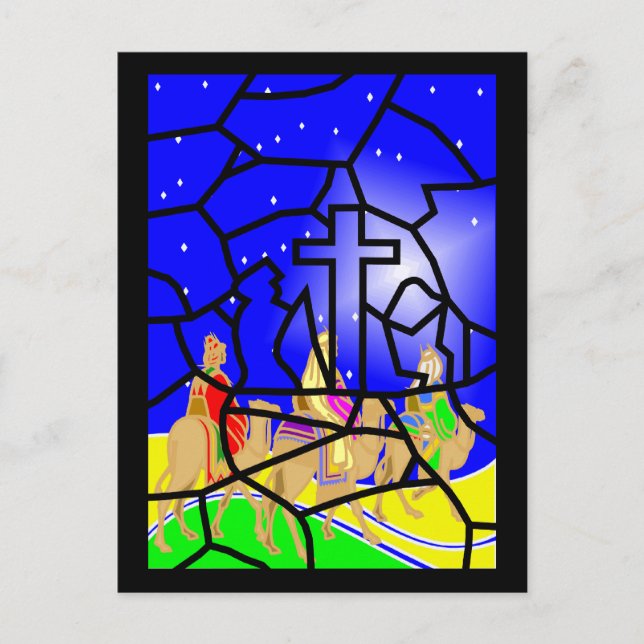 Three Kings Christmas Postcard (Front)