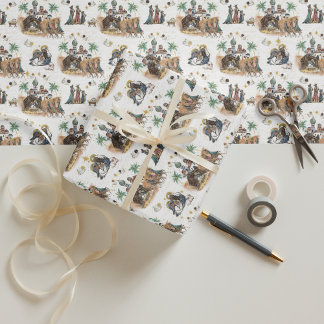 Three Kings in Bethlehem  Wrapping Paper Sheet