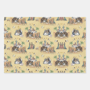 Three Kings in Bethlehem Wrapping Paper Sheet