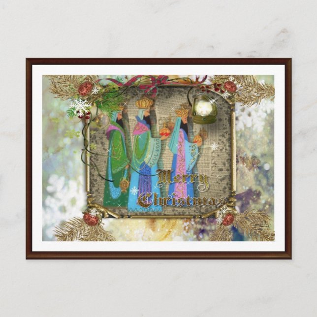 Three Kings Of Orient Christmas Postcard (Front)