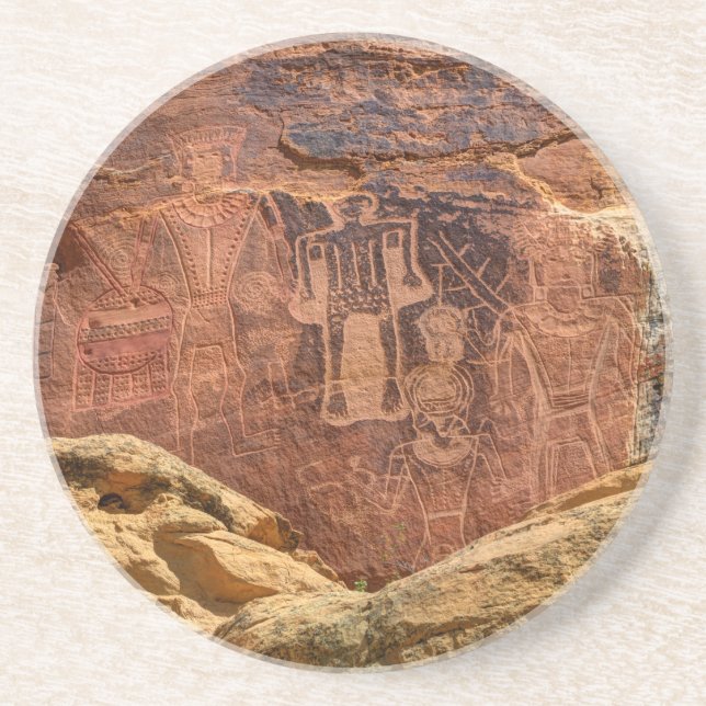 Three Kings Petroglyph - Mcconkie Ranch - Utah Coaster (Front)