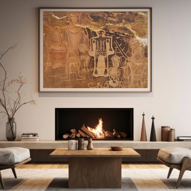 Three Kings Petroglyph Mcconkie  Ranch Utah  Poster (Creator Uploaded)