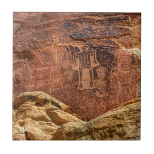 Three Kings Petroglyph - Mcconkie Ranch - Utah Tile
