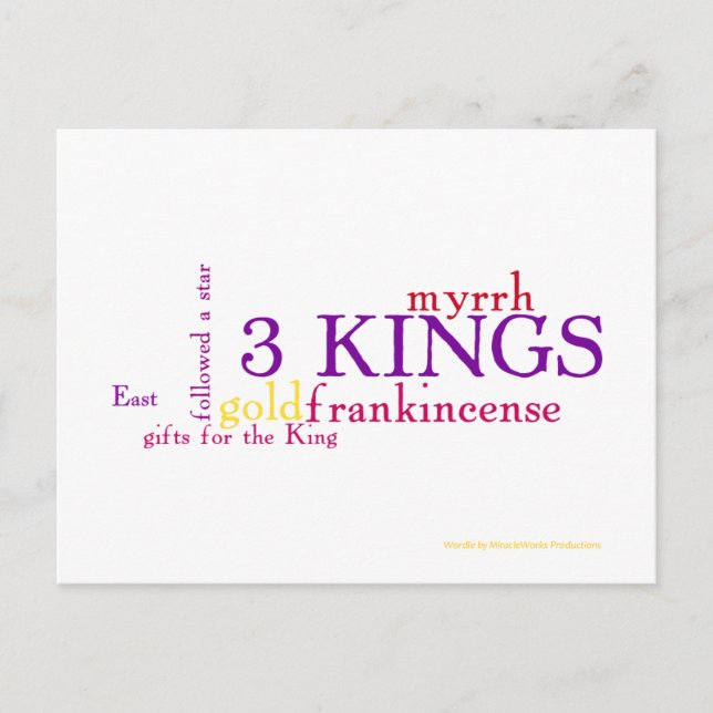 Three Kings Postcard (Front)