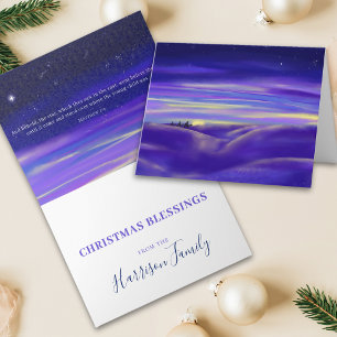 Three Kings watercolor Personalised Holiday Card